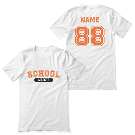Custom School Spirit Shirt With School and Mascot With Classic Design on a Unisex T-Shirt