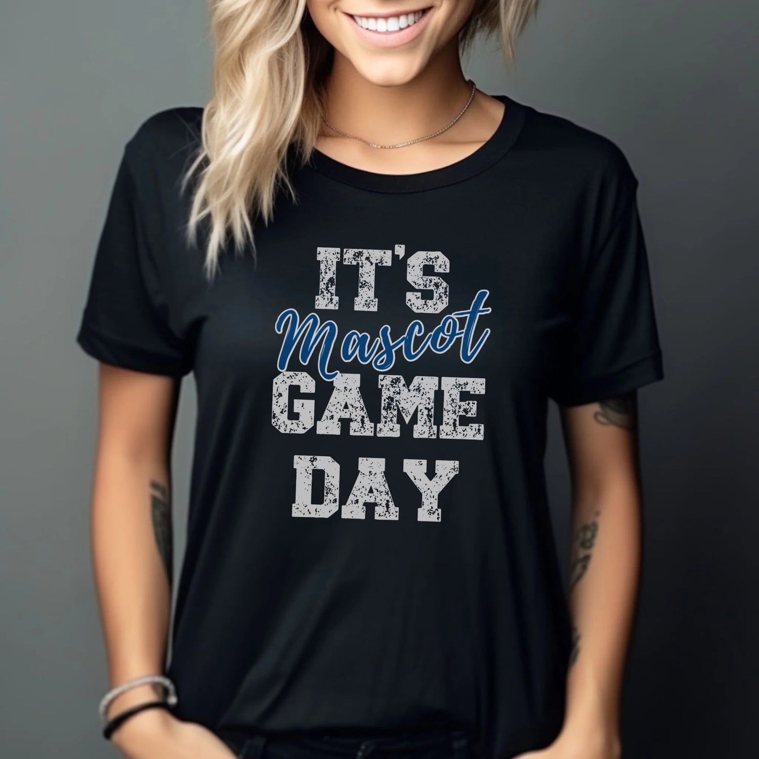 Custom It's Game Day Shirt With Mascot on a Unisex T-Shirt