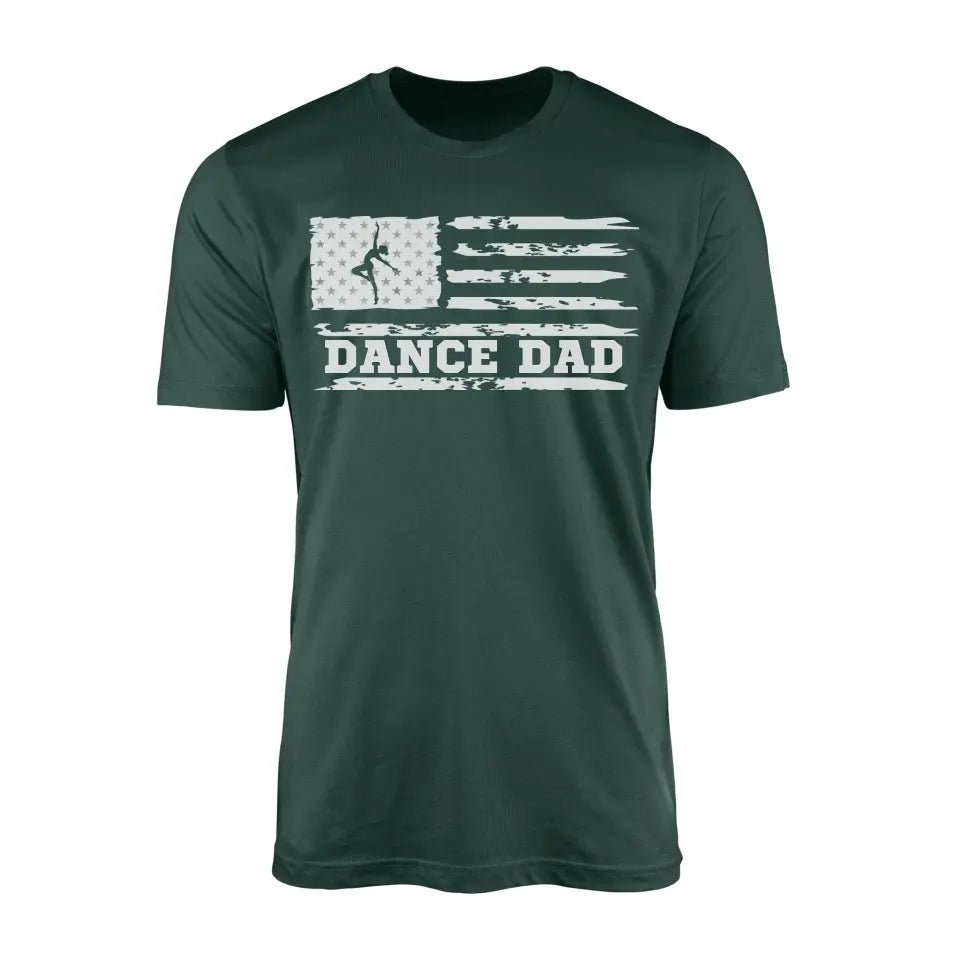 Dance Dad Horizontal Flag on a Men's T-Shirt with a White Graphic
