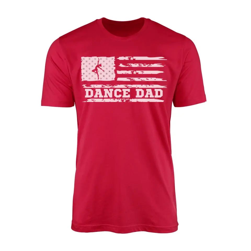 Dance Dad Horizontal Flag on a Men's T-Shirt with a White Graphic