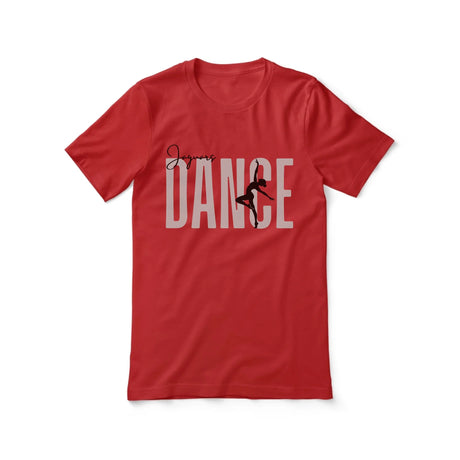 Personalized Dance Shirt With Modern Bold Design on a Unisex T-Shirt