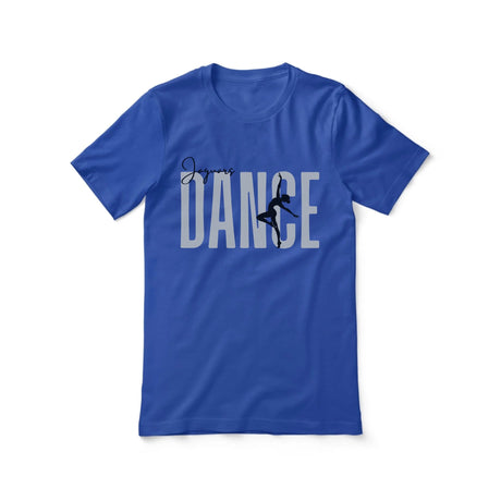 Personalized Dance Shirt With Modern Bold Design on a Unisex T-Shirt
