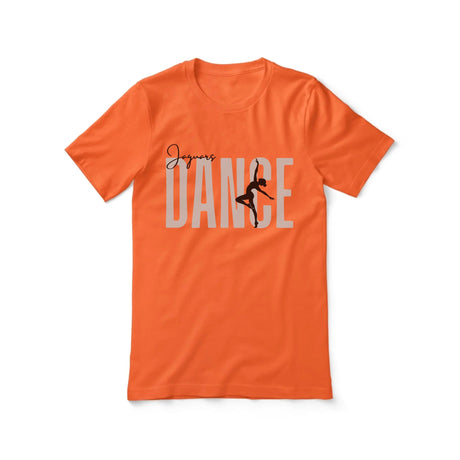 Personalized Dance Shirt With Modern Bold Design on a Unisex T-Shirt