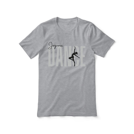 Personalized Dance Shirt With Modern Bold Design on a Unisex T-Shirt