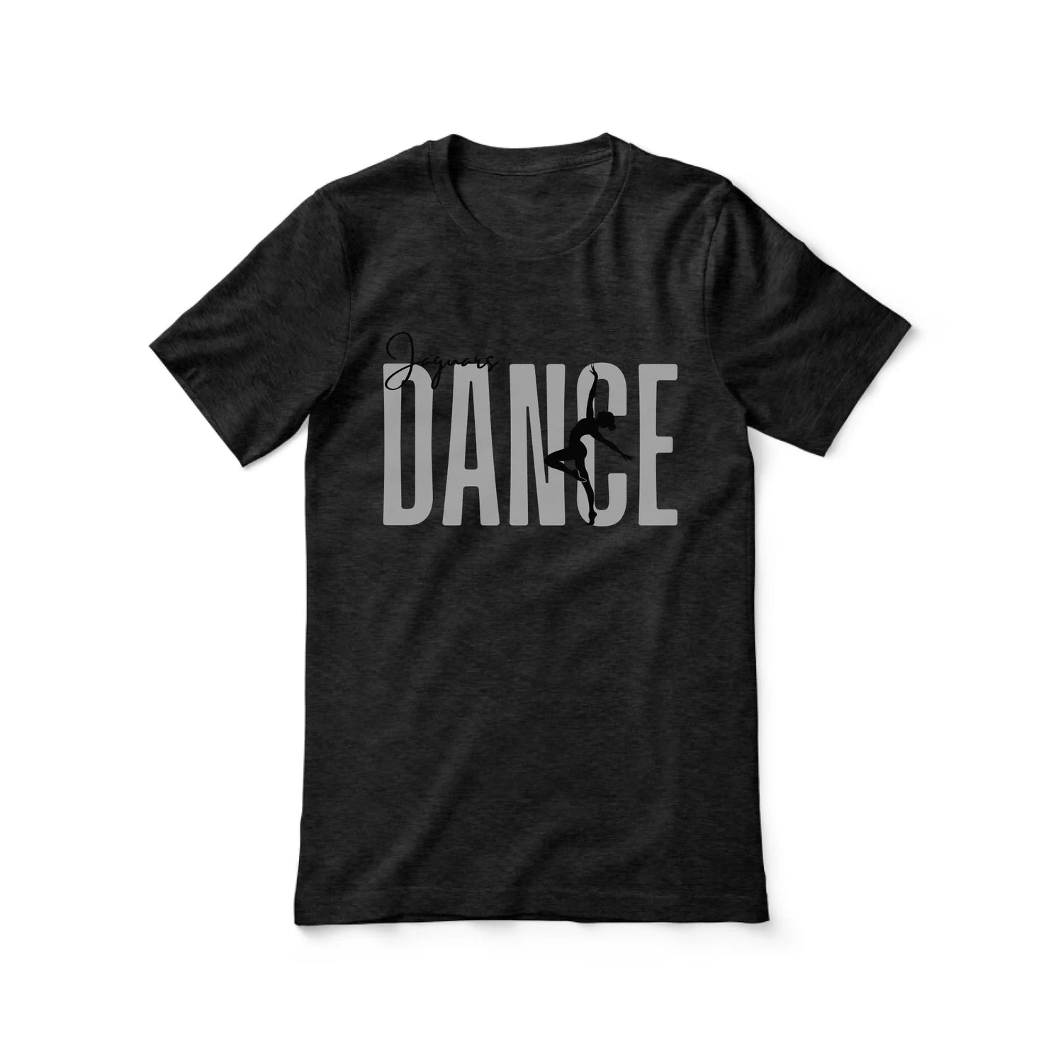 Personalized Dance Shirt With Modern Bold Design on a Unisex T-Shirt