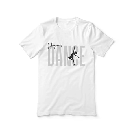 Personalized Dance Shirt With Modern Bold Design on a Unisex T-Shirt