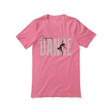 Personalized Dance Shirt With Modern Bold Design on a Unisex T-Shirt