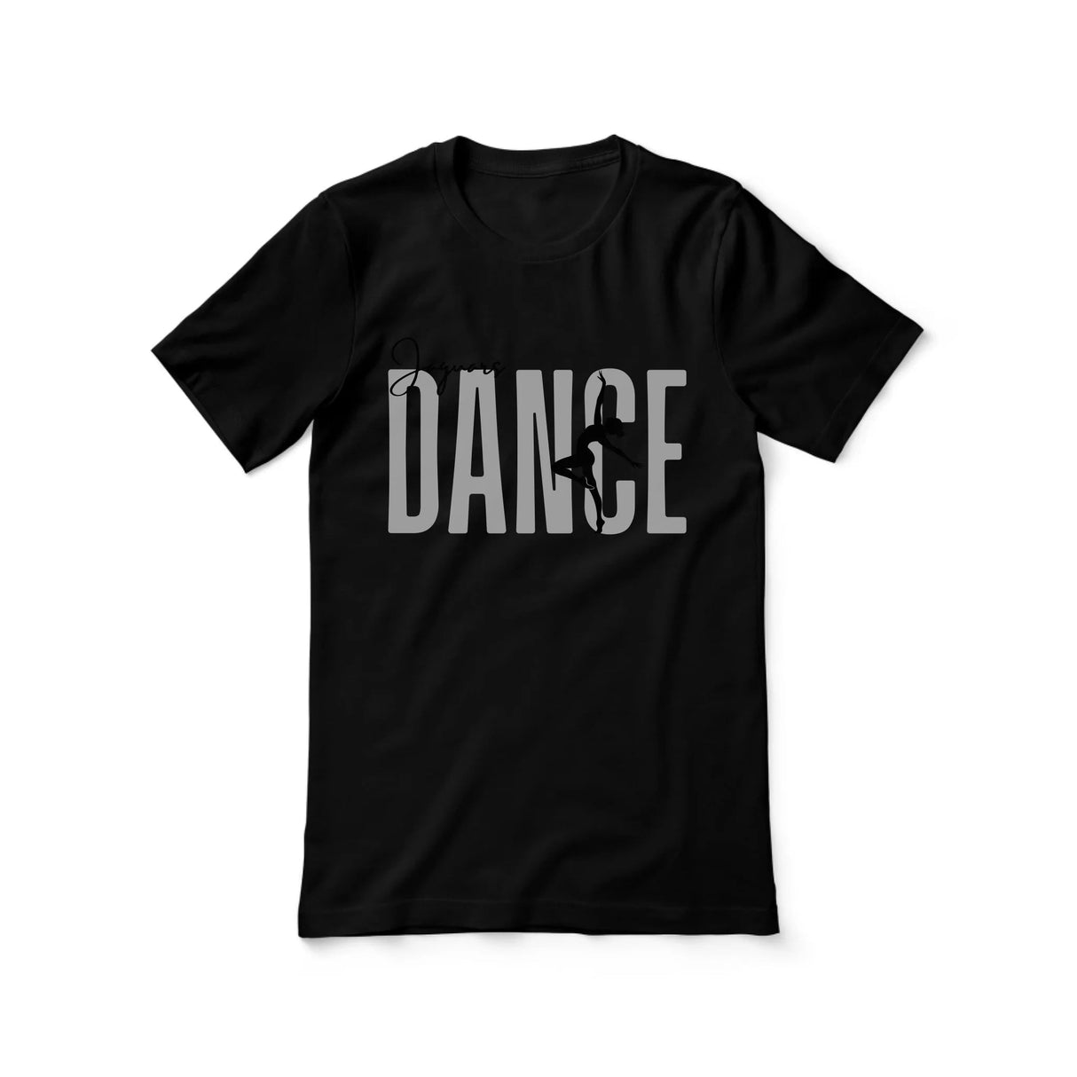 Personalized Dance Shirt With Modern Bold Design on a Unisex T-Shirt