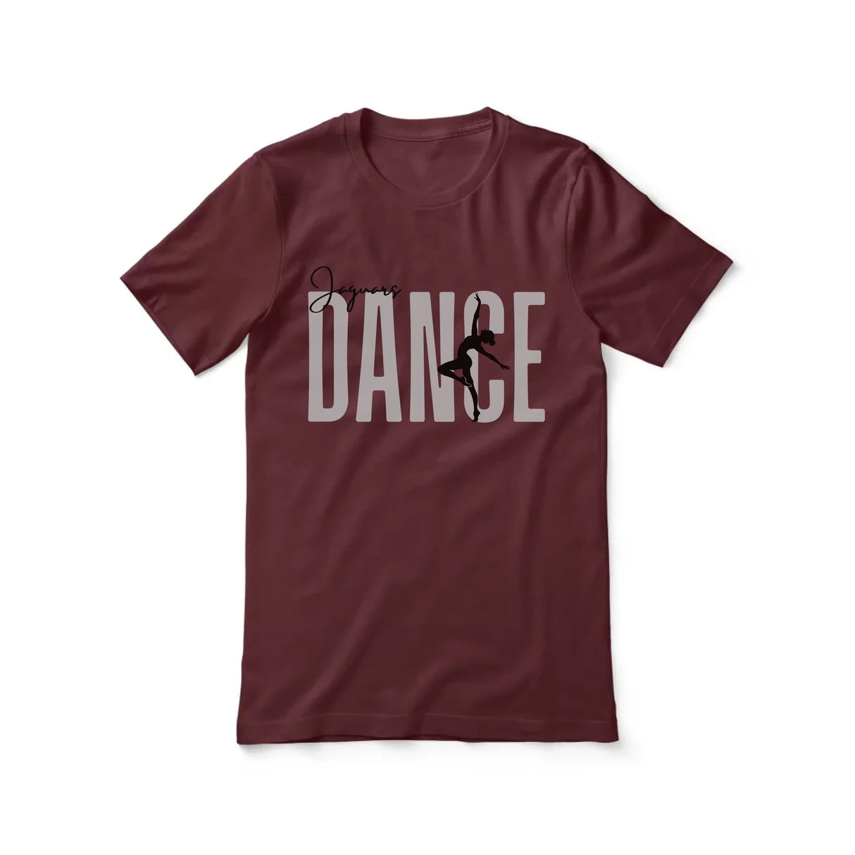 Personalized Dance Shirt With Modern Bold Design on a Unisex T-Shirt