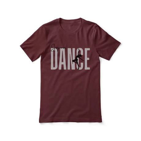 Personalized Dance Shirt With Modern Bold Design on a Unisex T-Shirt