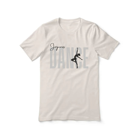 Personalized Dance Shirt With Modern Bold Design on a Unisex T-Shirt