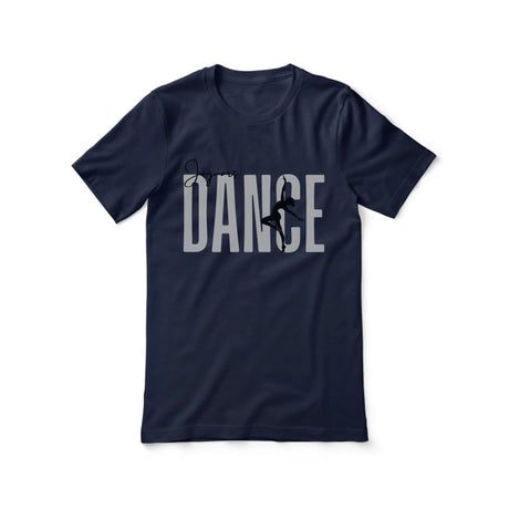 Personalized Dance Shirt With Modern Bold Design on a Unisex T-Shirt