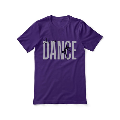 Personalized Dance Shirt With Modern Bold Design on a Unisex T-Shirt