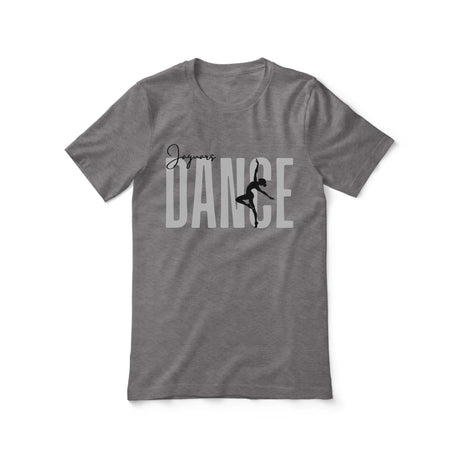 Personalized Dance Shirt With Modern Bold Design on a Unisex T-Shirt