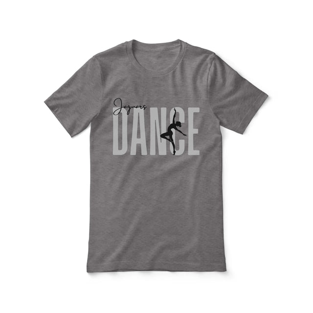 Personalized Dance Shirt With Modern Bold Design on a Unisex T-Shirt