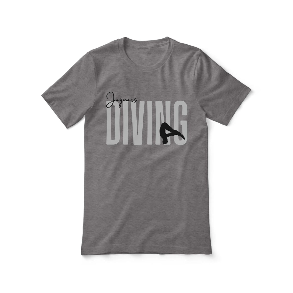 Personalized Diving Shirt With Modern Bold Design on a Unisex T-Shirt