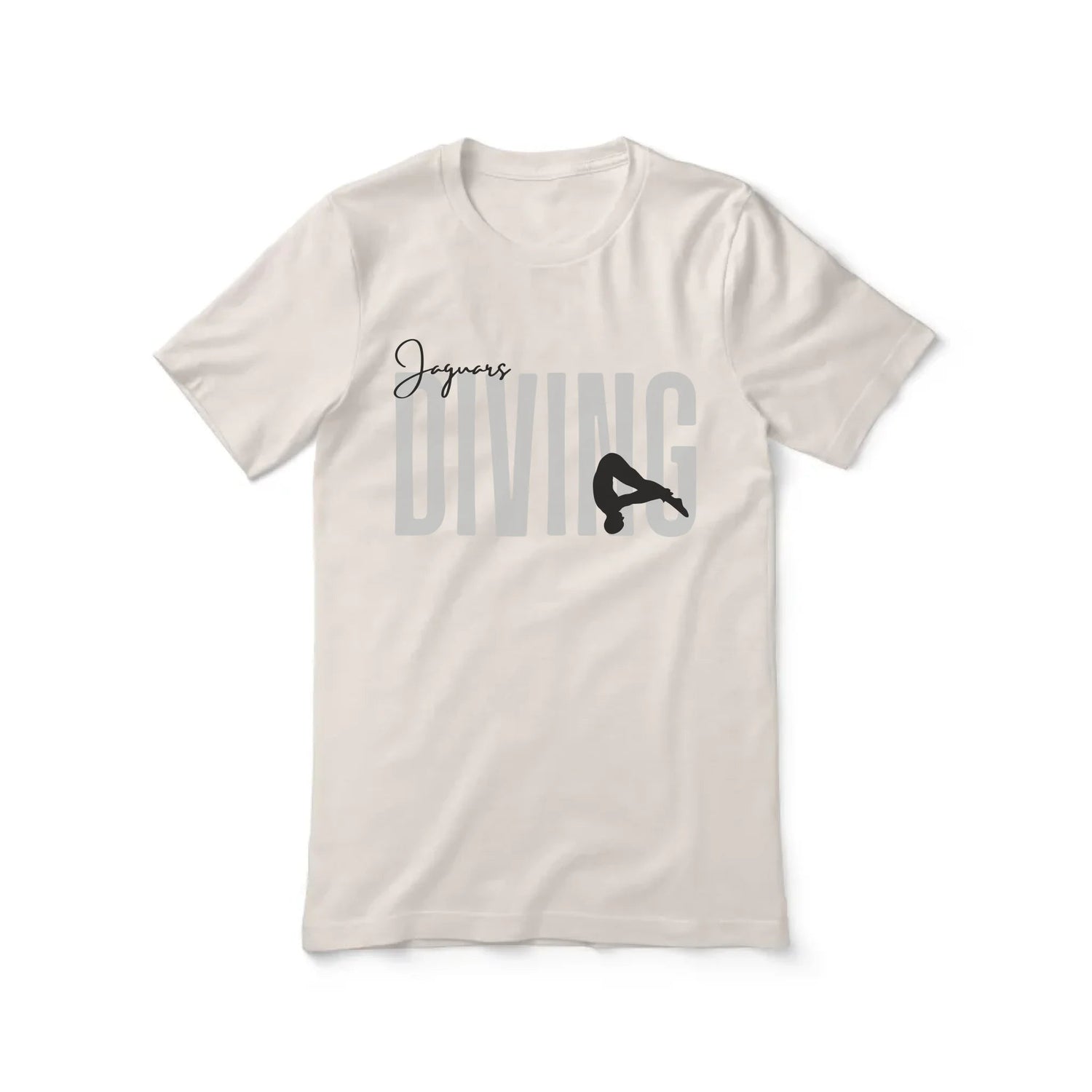Personalized Diving Shirt With Modern Bold Design on a Unisex T-Shirt