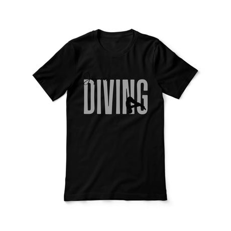Personalized Diving Shirt With Modern Bold Design on a Unisex T-Shirt