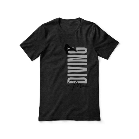 Personalized Diving Mom Shirt With Mascot, Icon, and Diver Name on a Unisex T-Shirt