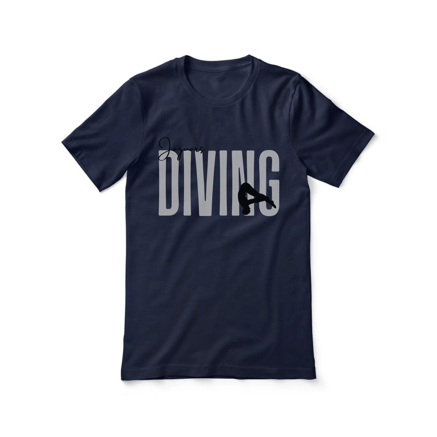 Personalized Diving Shirt With Modern Bold Design on a Unisex T-Shirt
