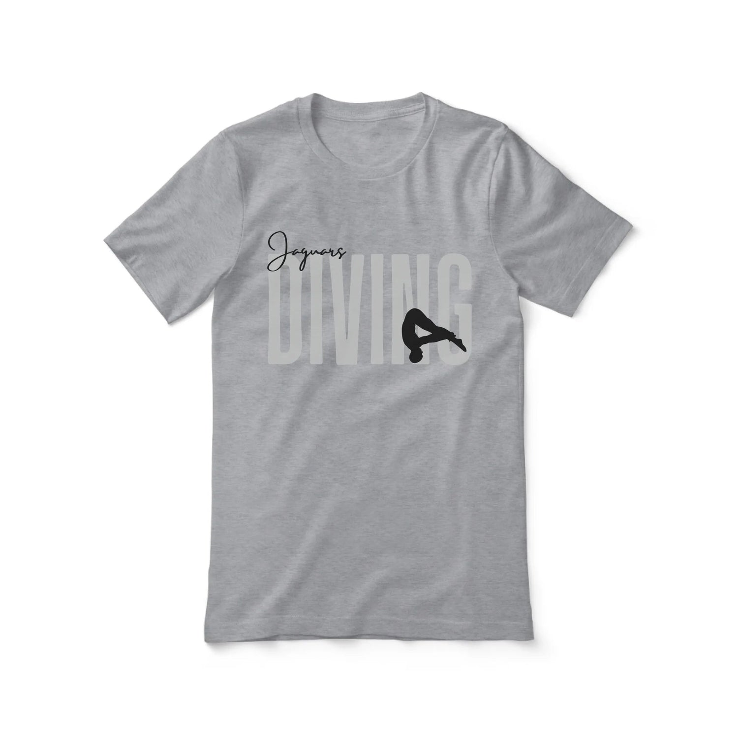 Personalized Diving Shirt With Modern Bold Design on a Unisex T-Shirt