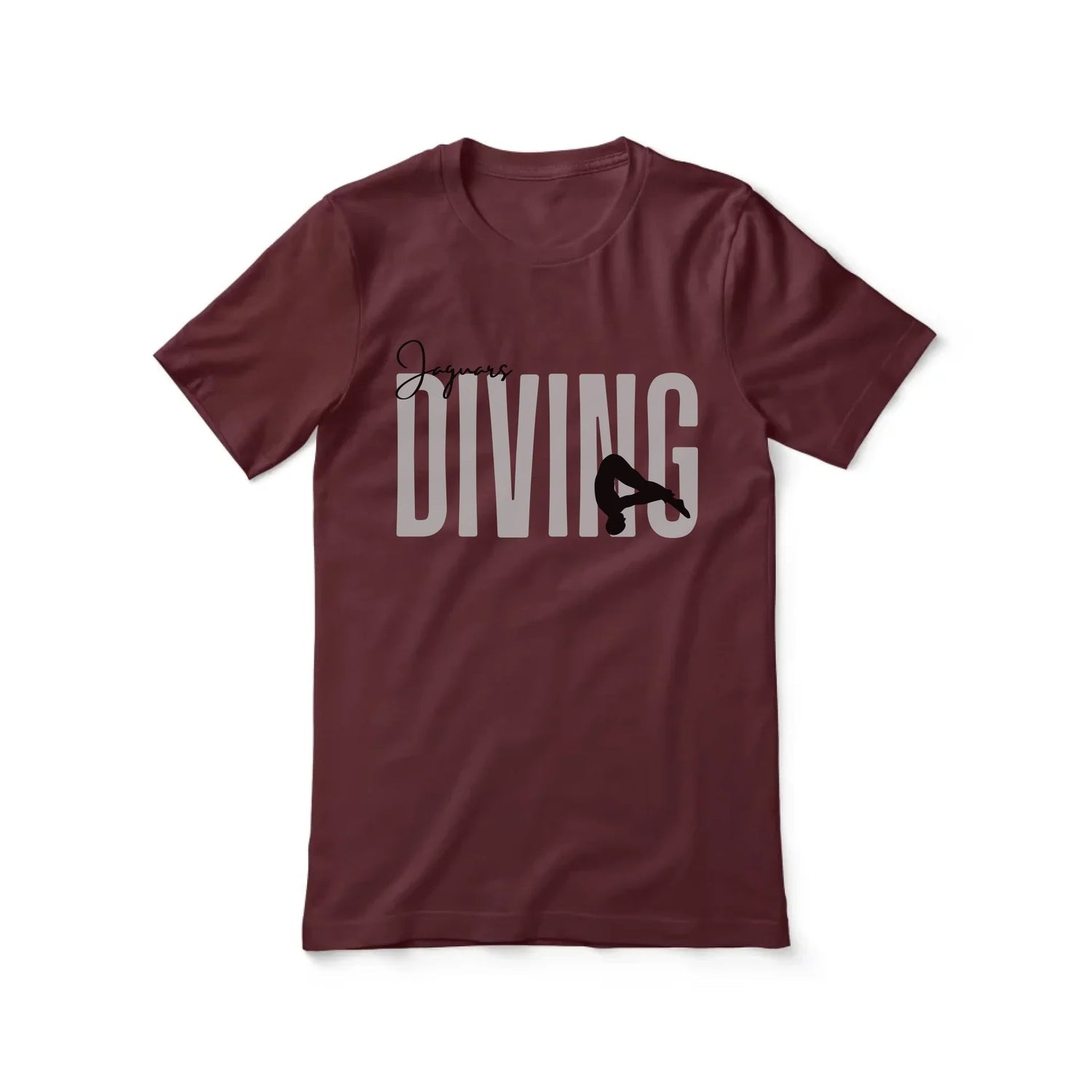 Personalized Diving Shirt With Modern Bold Design on a Unisex T-Shirt