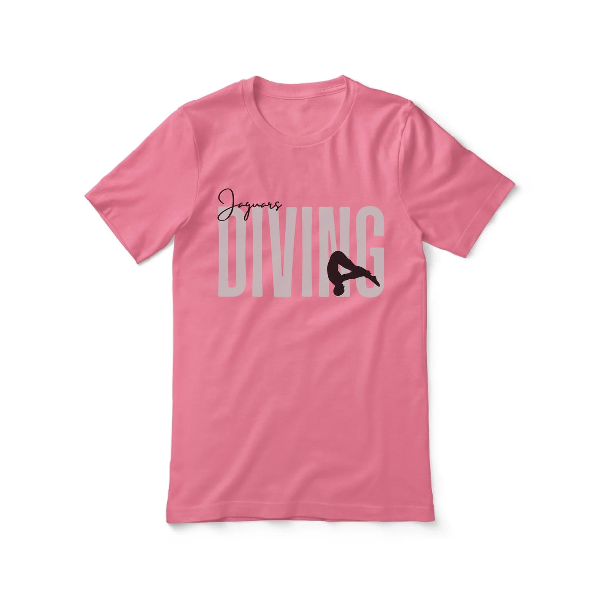 Personalized Diving Shirt With Modern Bold Design on a Unisex T-Shirt