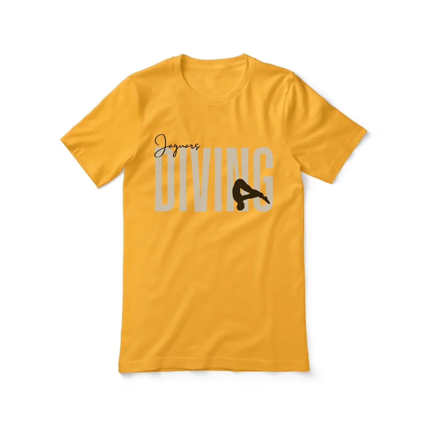 Personalized Diving Shirt With Modern Bold Design on a Unisex T-Shirt