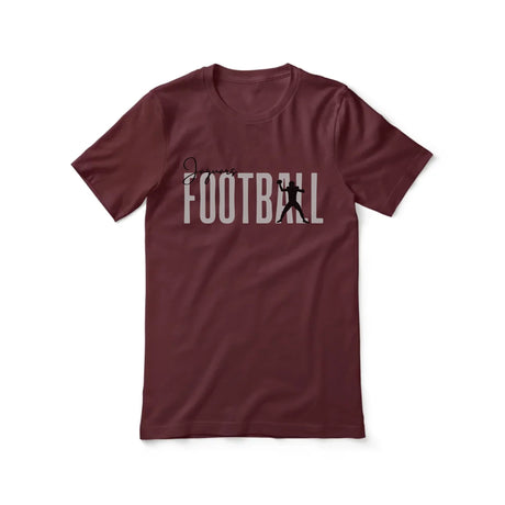 Personalized Football Shirt With Modern Bold Design on a Unisex T-Shirt