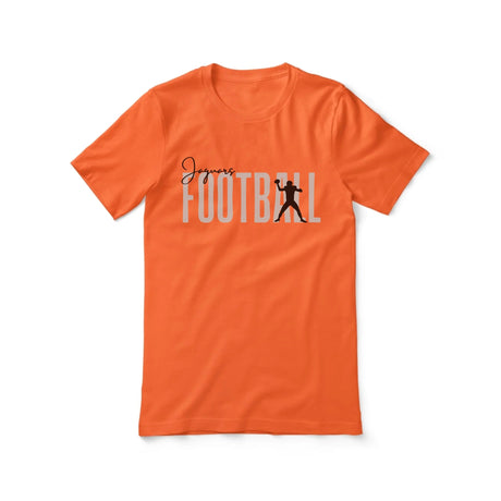 Personalized Football Shirt With Modern Bold Design on a Unisex T-Shirt