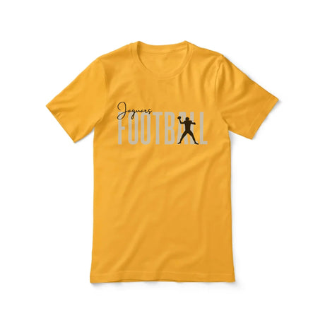 Personalized Football Shirt With Modern Bold Design on a Unisex T-Shirt