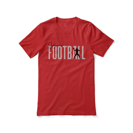 Personalized Football Shirt With Modern Bold Design on a Unisex T-Shirt