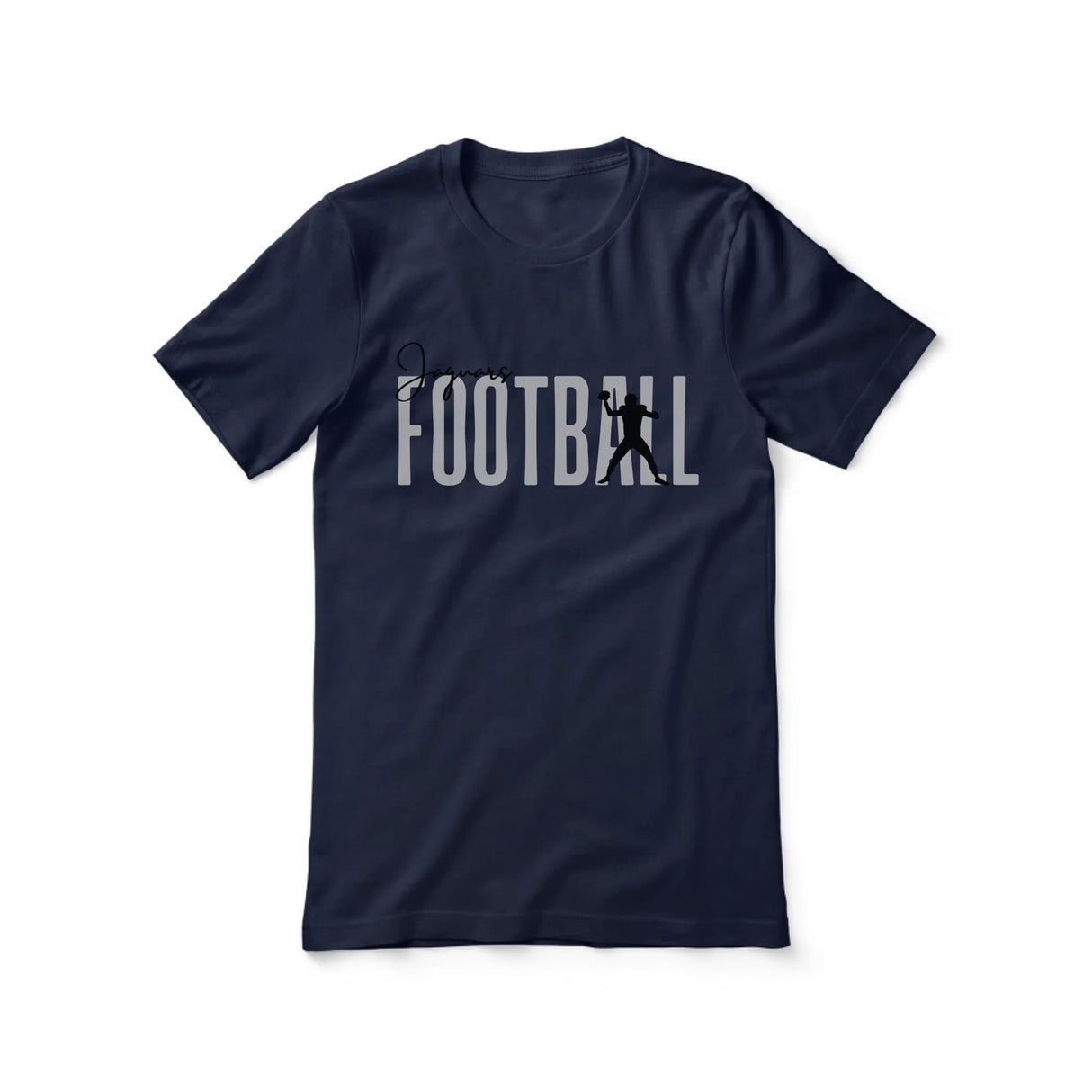 Personalized Football Shirt With Modern Bold Design on a Unisex T-Shirt