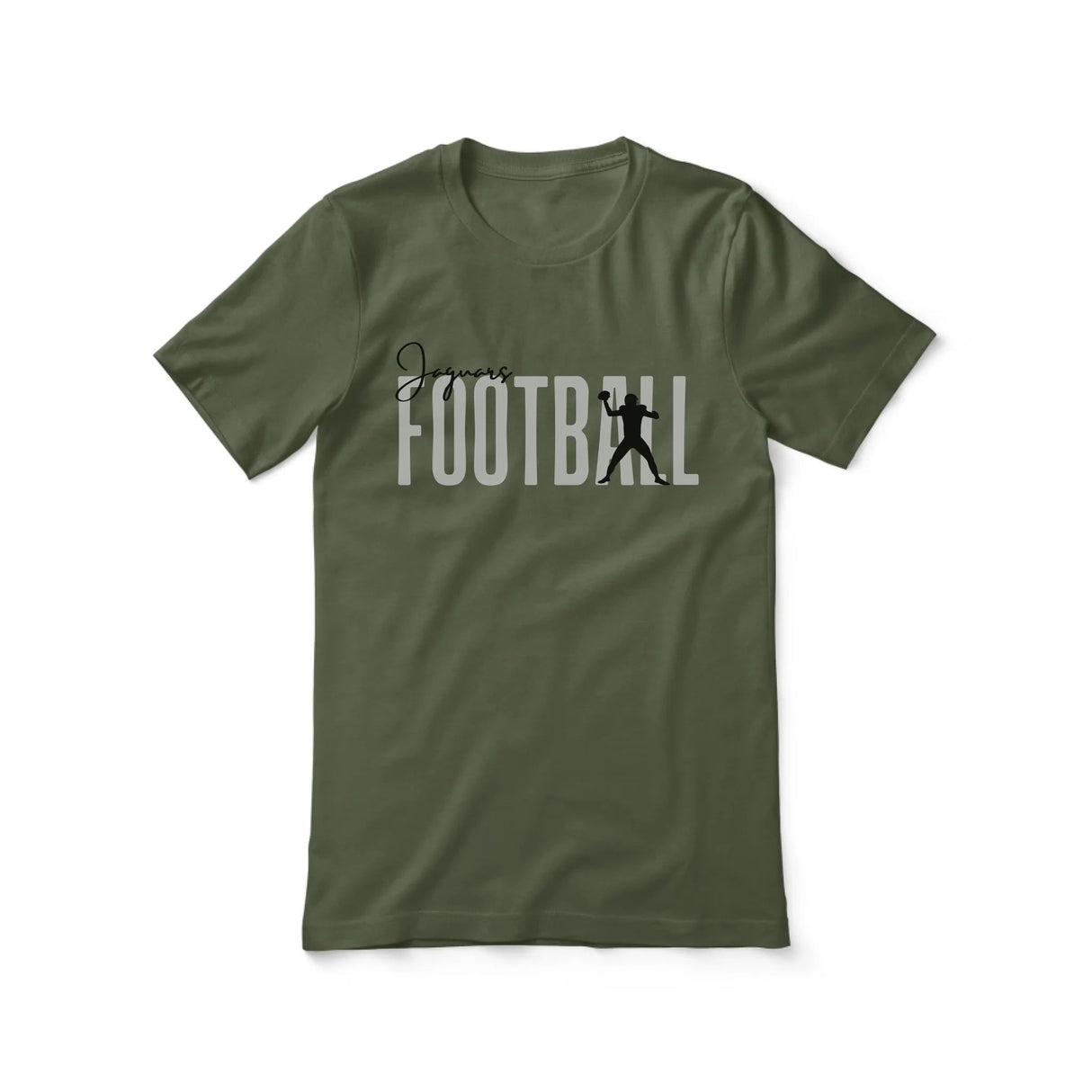Personalized Football Shirt With Modern Bold Design on a Unisex T-Shirt