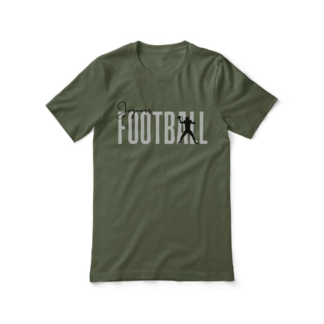 Personalized Football Shirt With Modern Bold Design on a Unisex T-Shirt