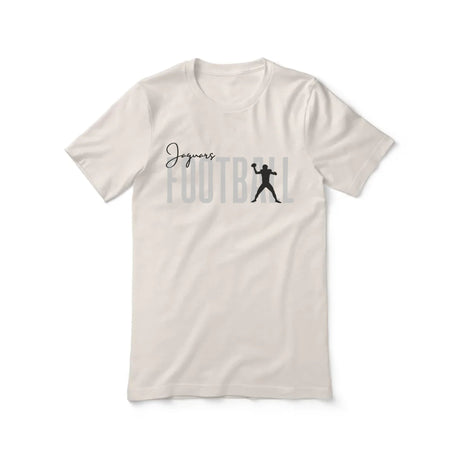 Personalized Football Shirt With Modern Bold Design on a Unisex T-Shirt