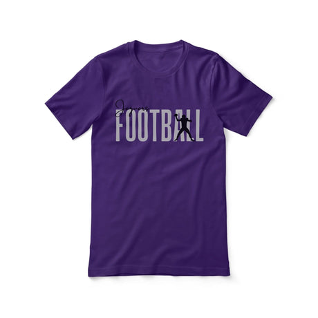 Personalized Football Shirt With Modern Bold Design on a Unisex T-Shirt