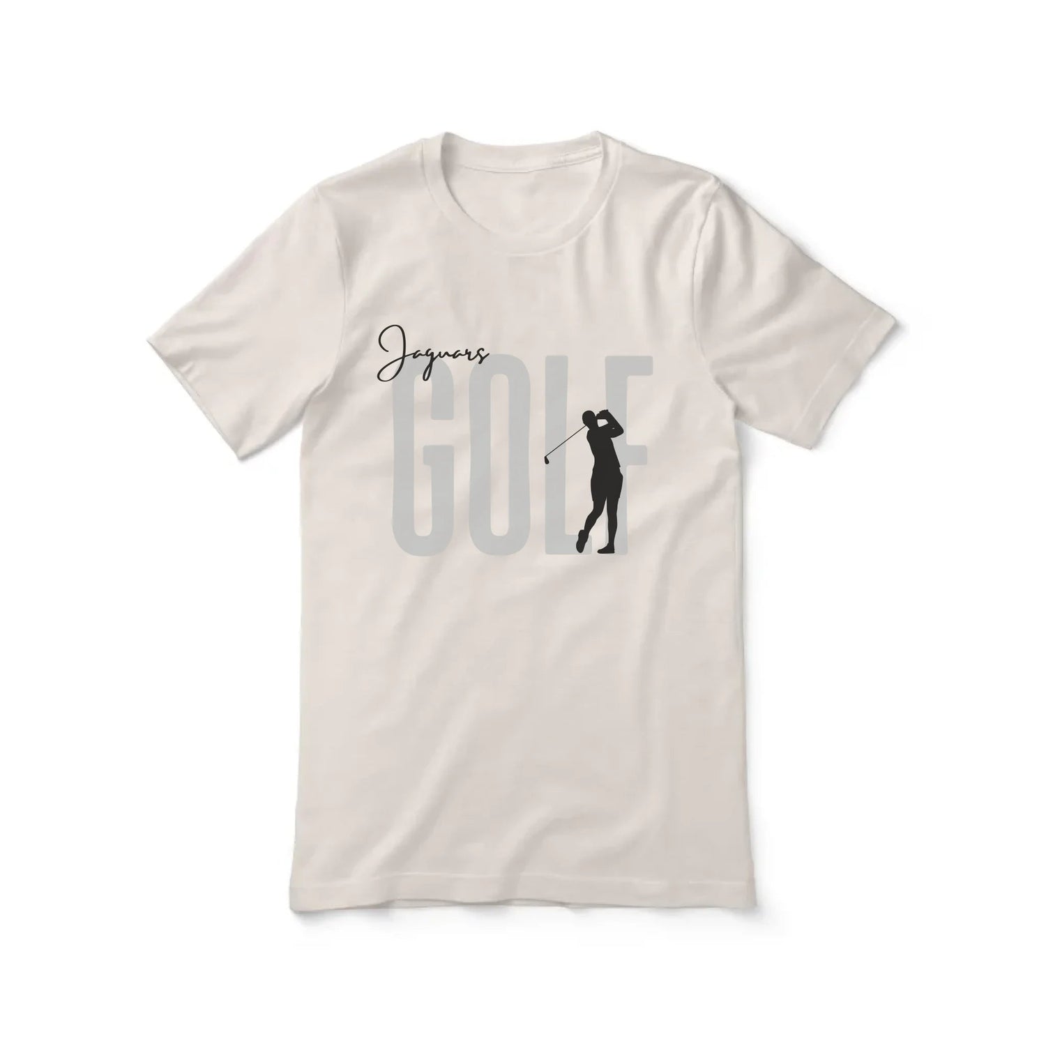 Personalized Golf Shirt With Modern Bold Design on a Unisex T-Shirt
