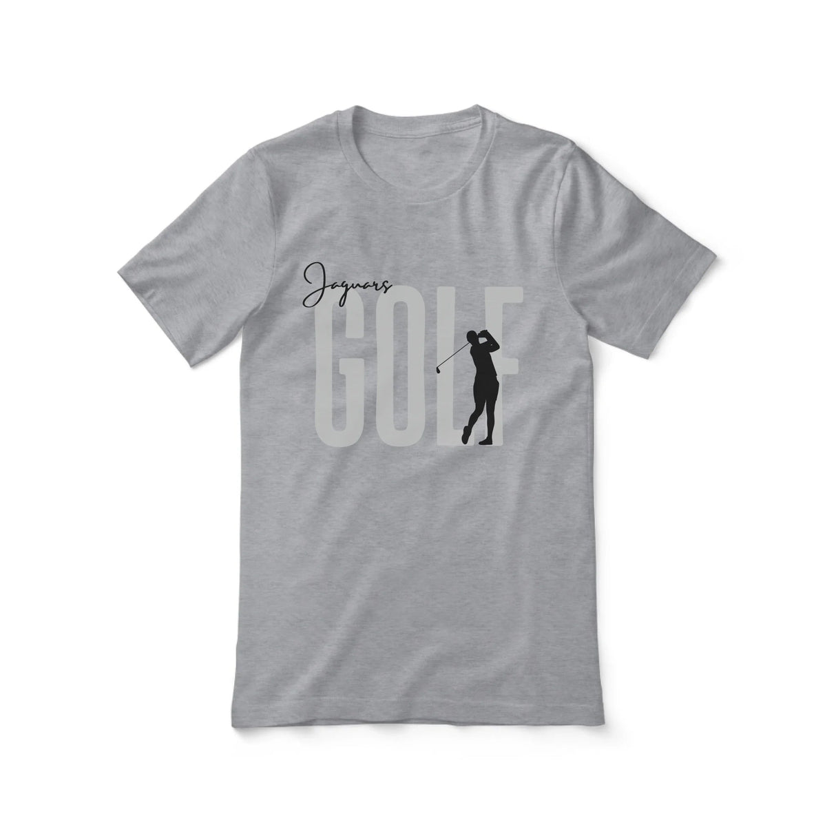 Personalized Golf Shirt With Modern Bold Design on a Unisex T-Shirt