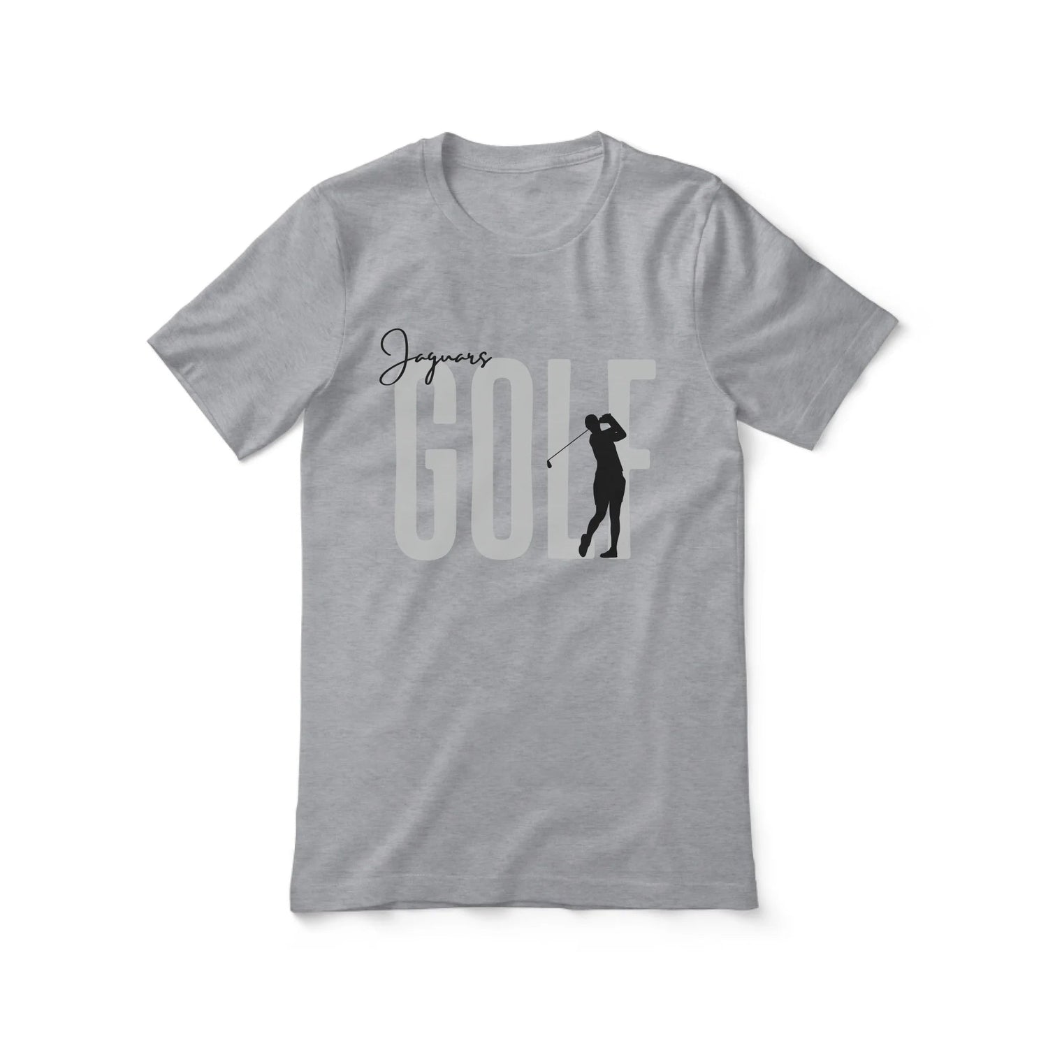 Personalized Golf Shirt With Modern Bold Design on a Unisex T-Shirt