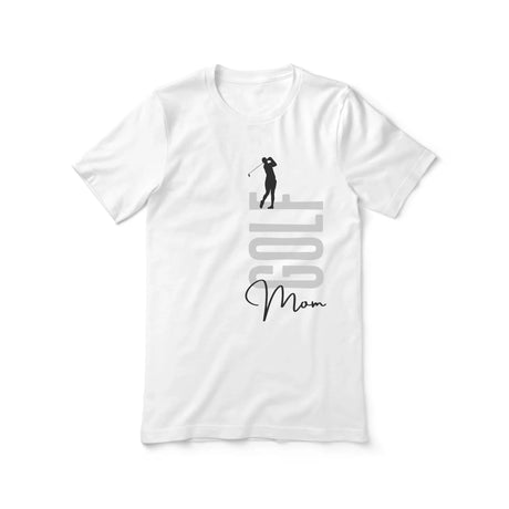 Personalized Golf Mom Shirt With Mascot, Icon, and Golfer Name on a Unisex T-Shirt