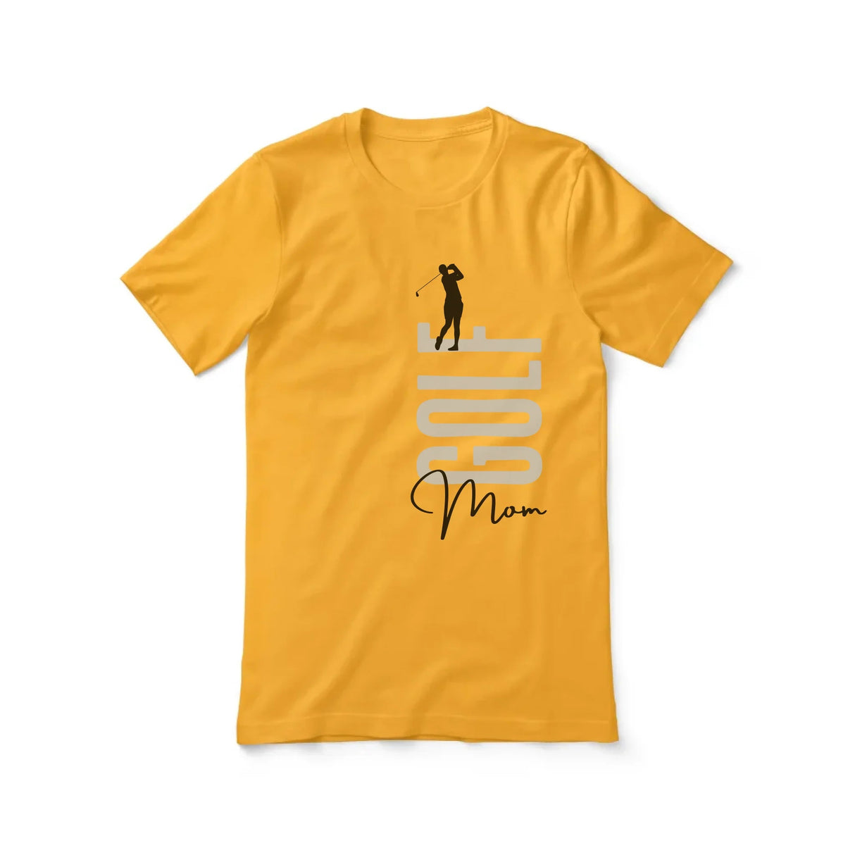 Personalized Golf Mom Shirt With Mascot, Icon, and Golfer Name on a Unisex T-Shirt