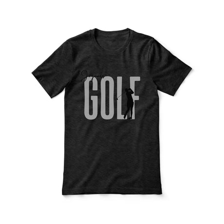 Personalized Golf Shirt With Modern Bold Design on a Unisex T-Shirt