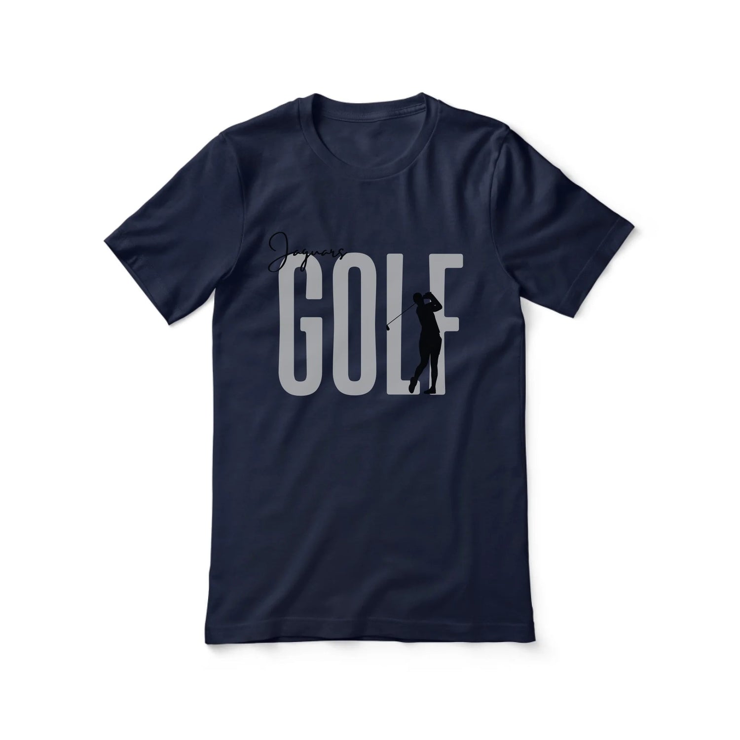 Personalized Golf Shirt With Modern Bold Design on a Unisex T-Shirt