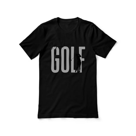 Personalized Golf Shirt With Modern Bold Design on a Unisex T-Shirt