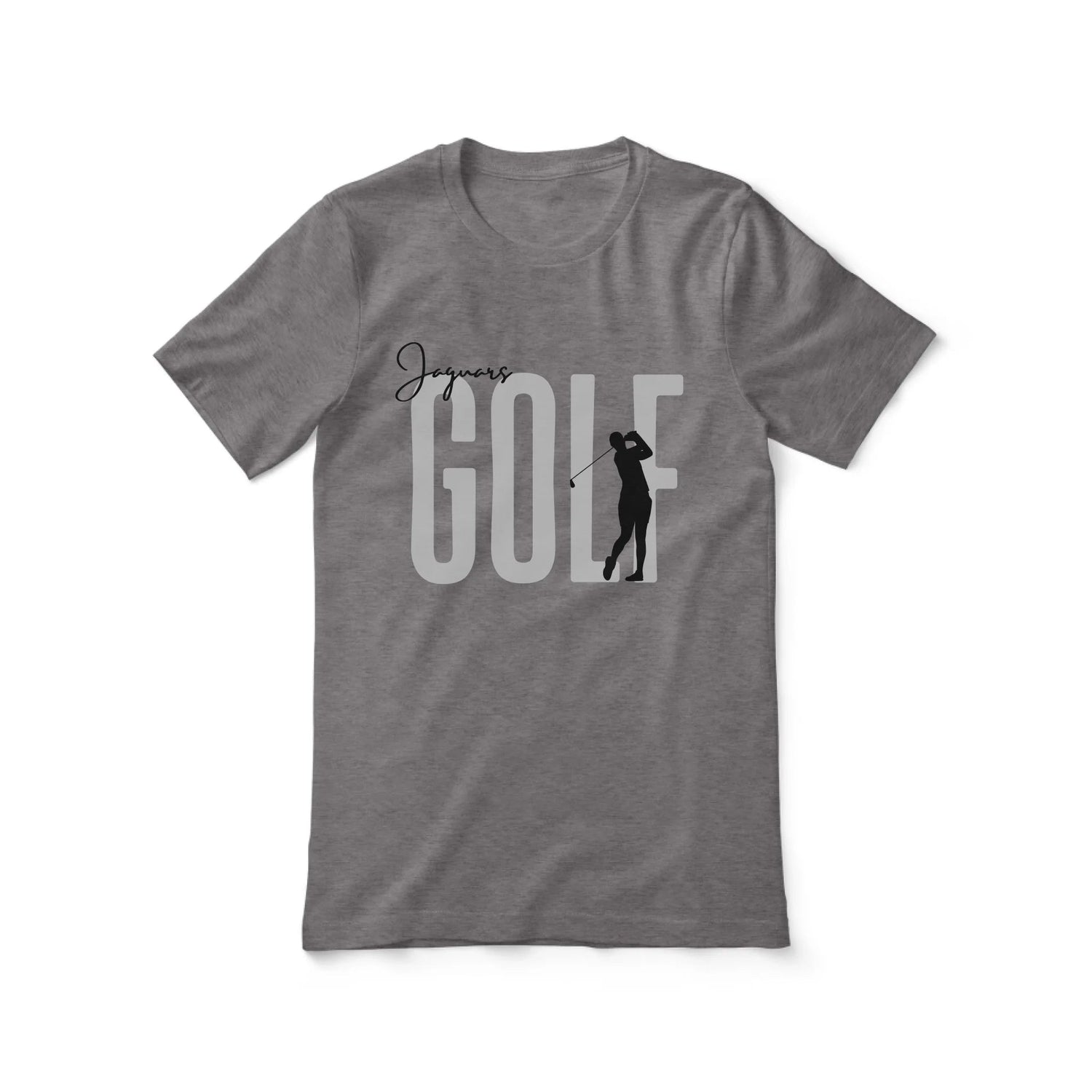 Personalized Golf Shirt With Modern Bold Design on a Unisex T-Shirt
