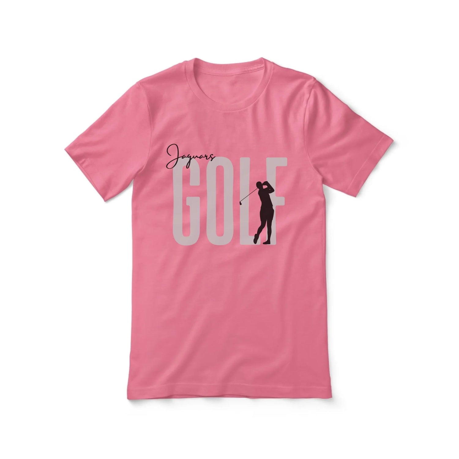 Personalized Golf Shirt With Modern Bold Design on a Unisex T-Shirt