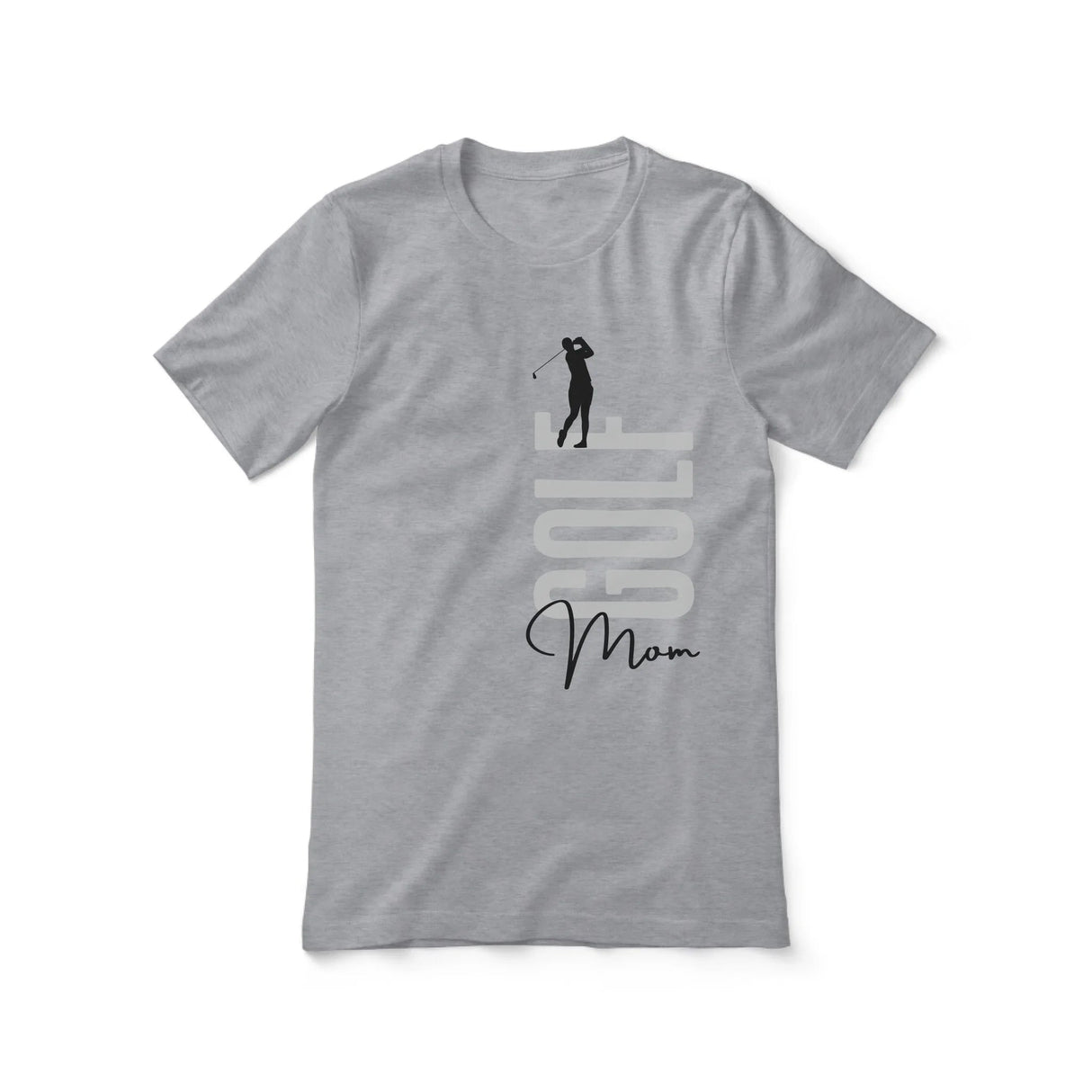 Personalized Golf Mom Shirt With Mascot, Icon, and Golfer Name on a Unisex T-Shirt