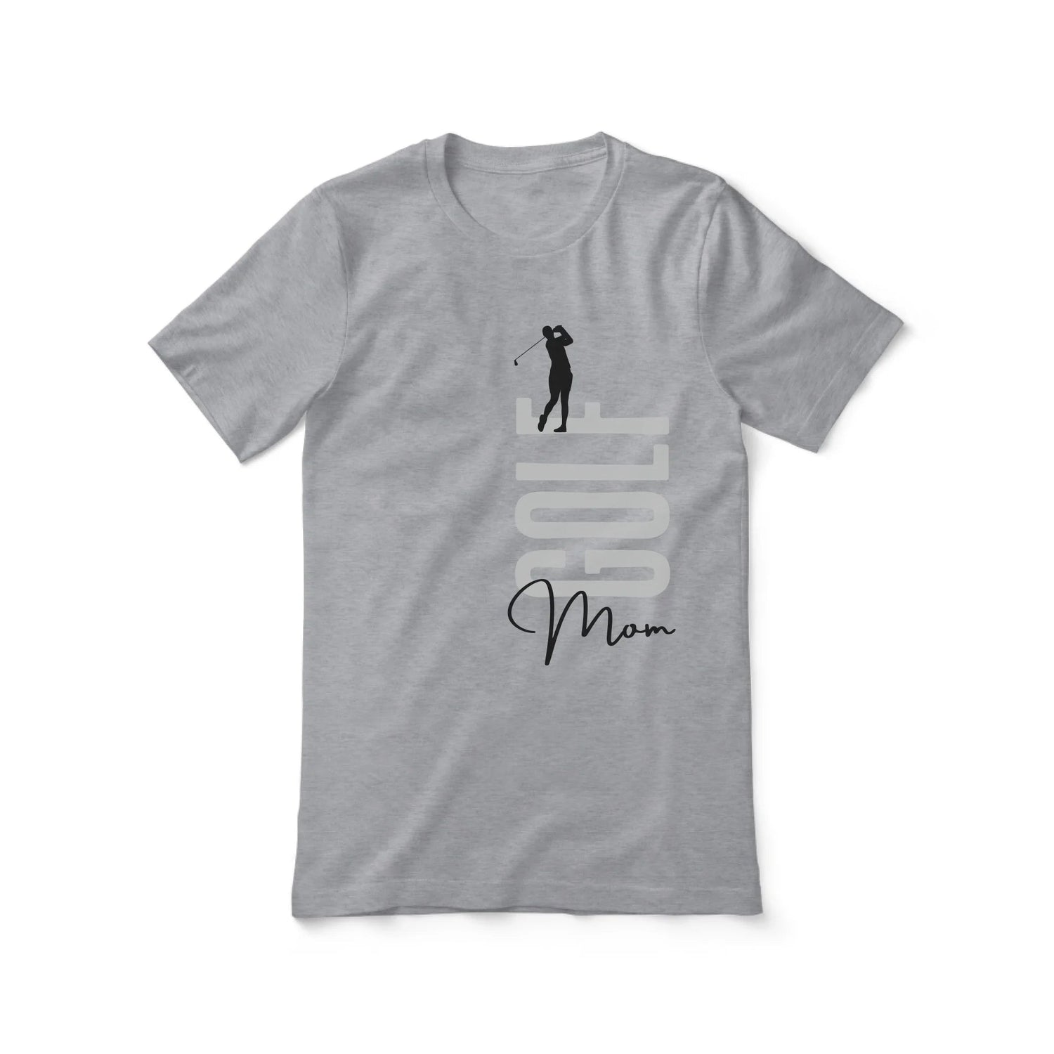 Personalized Golf Mom Shirt With Mascot, Icon, and Golfer Name on a Unisex T-Shirt