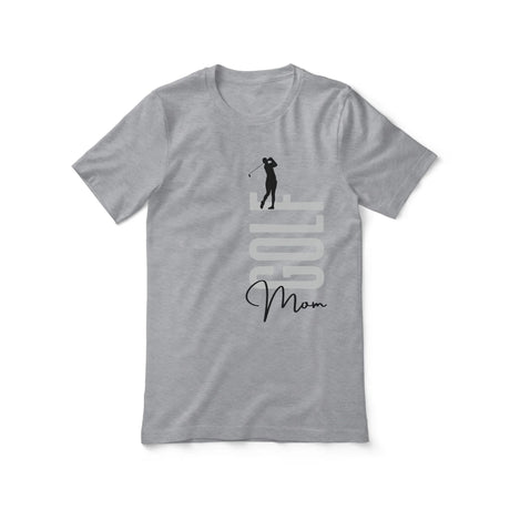 Personalized Golf Mom Shirt With Mascot, Icon, and Golfer Name on a Unisex T-Shirt